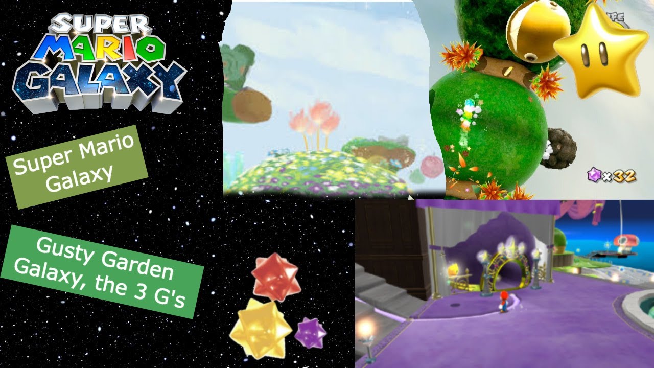 Super Mario Galaxy, Gusty Garden Run.