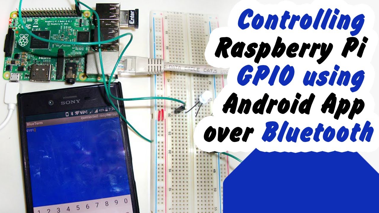 How to Control Raspberry Pi GPIO using Android App over Bluetooth