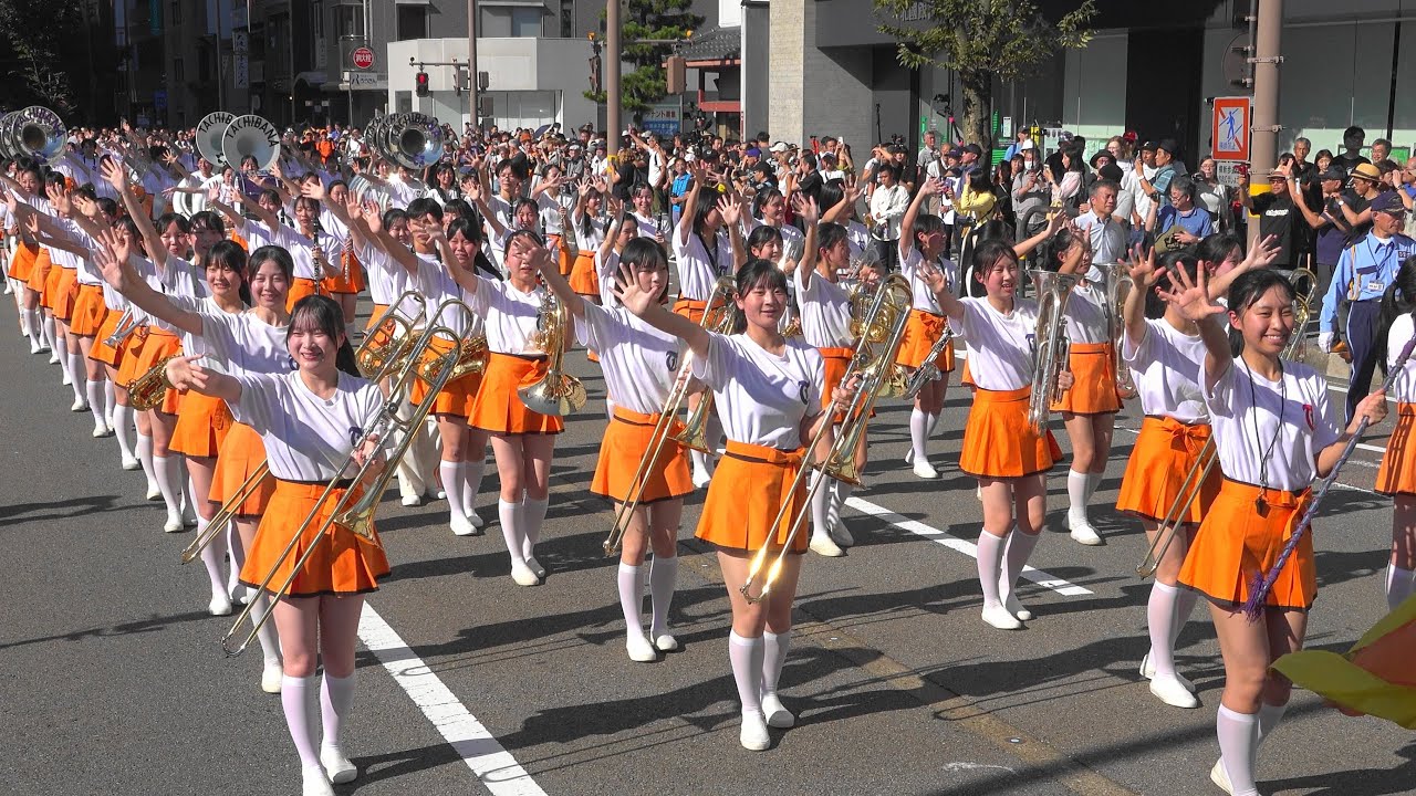 京都橘高校吹奏楽部 / 金沢ゆめ街道2025 / Marching Parade Scene 2 / Right camera /  Kyoto Tachibana SHS Band