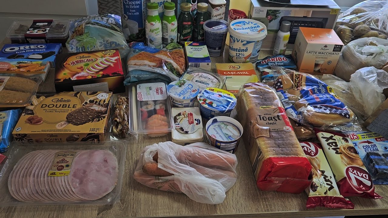 Cumpărături alimentare din Lidl-600 lei
