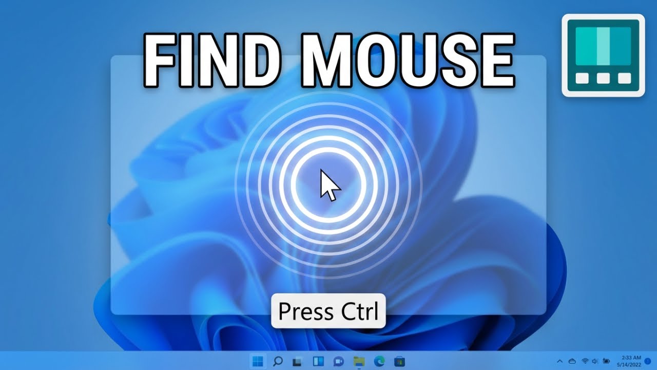 Find Your Mouse Pointer Instantly on Windows (PowerToys Find My Mouse Tutorial)