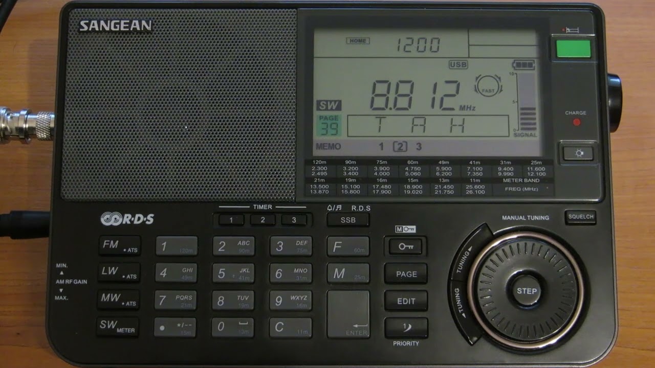 SW: TAH Turk Radio 4405, 8812, 13128 kHz Istanbul, Turkey 2022-03-03