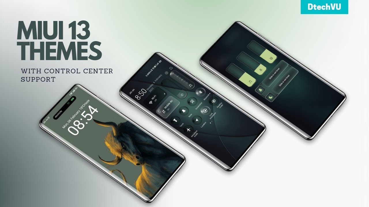 MIUI 13 Control Center Supported Themes | Best MIUI Themes for Xiaomi, Poco MIUI 13