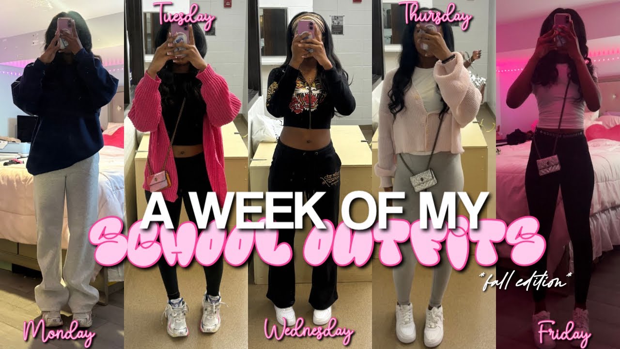 НЕДЕЛЯ МОИХ ШКОЛЬНЫХ НАРЯДОВ *осенний выпуск* | ежедневные новости о растлении, образы, общение, ...