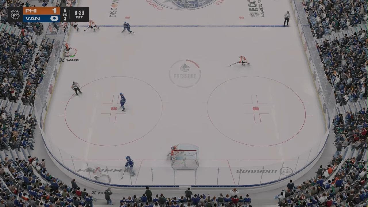 NHL 26 Philly flyas vs Vancouver Canucks pre season game Psfive winner 💴💴💴💴