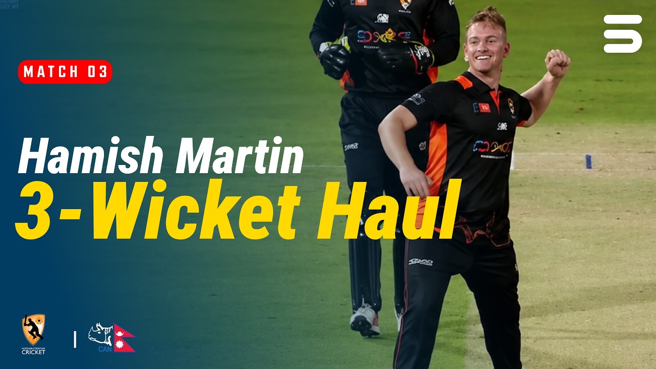 Hamish Martin Takes a 3-Wicket Haul! 💥 | NT Strike vs Nepal | Match 3 | Top End 2026 | ZP1U