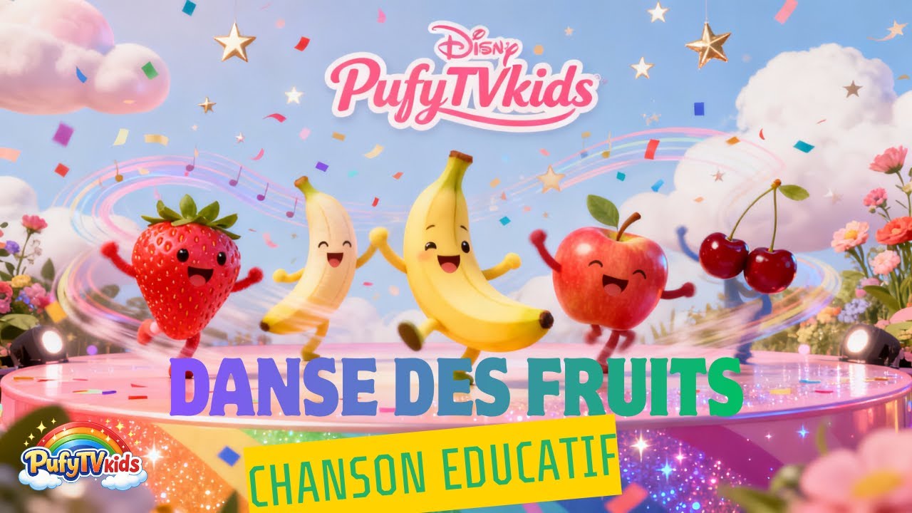 🎶Danse des Fruits 🍎🍌 | Chanson Éducative pour Enfants | PufyTVkids #anime