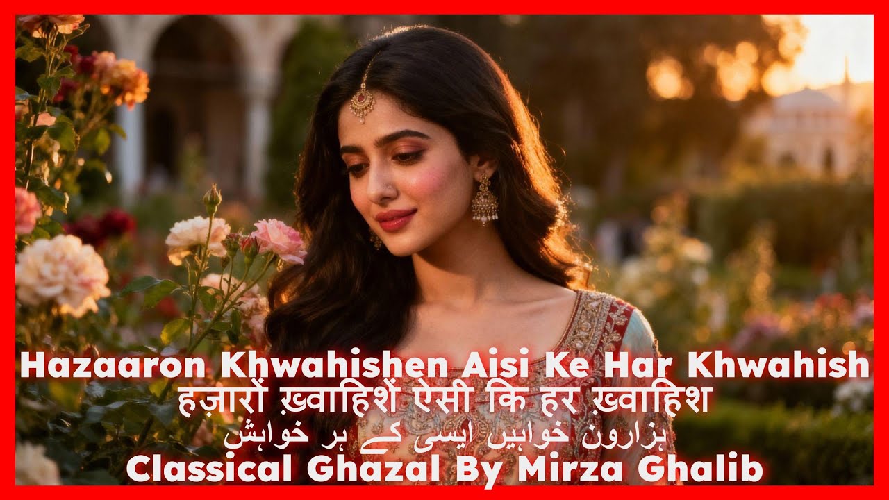 Old & Musical Qawwali • Hazaron Khwahishen Aisi • हज़ारों ख़्वाहिशें ऐसी • Mirza Ghalib • Ghazal/غزل
