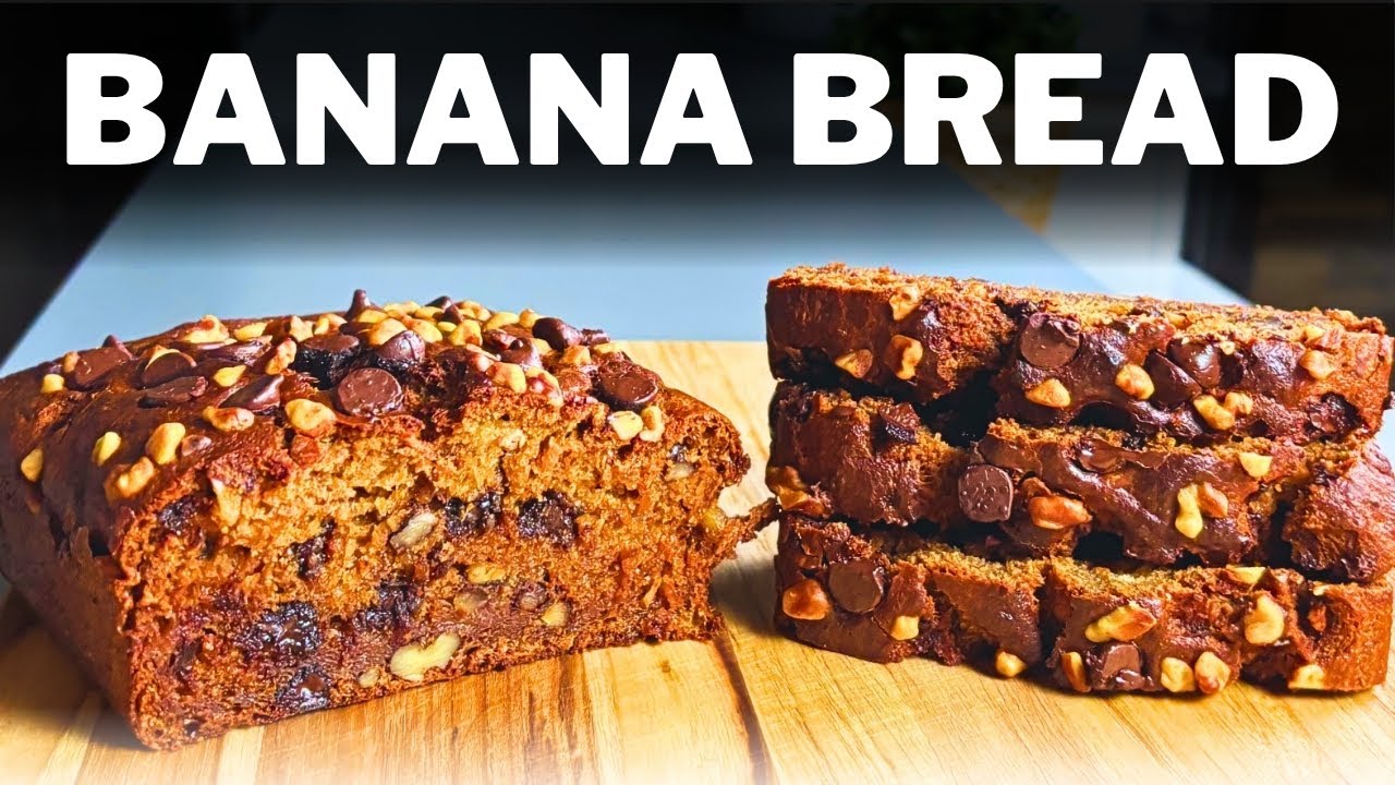 Easy BANANA BREAD Recipe » A Healthier Way to Make Delicious Banana Bread
