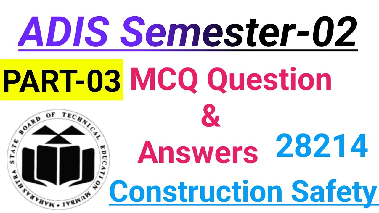 msbte | adis exam | cts | construction safety | mcq question and answers | mcq exam