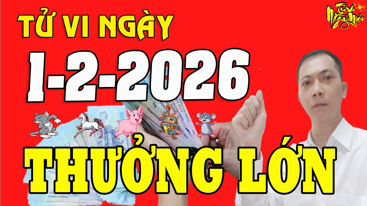 Tử Vi Ngày Mới 1/2/2026 Điểm Tên 5 Con Giáp May Mắn Có Được Lộc Trời Đổi Đời sạch Nợ