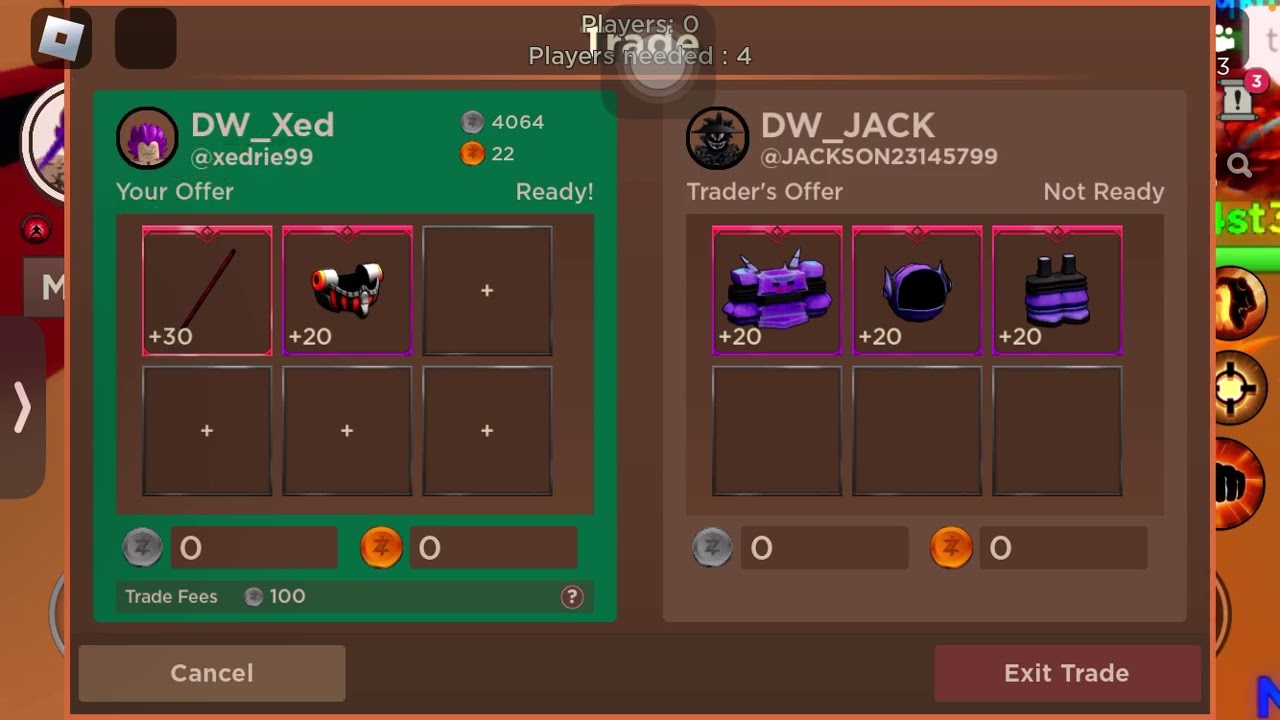 Dragon blox trade