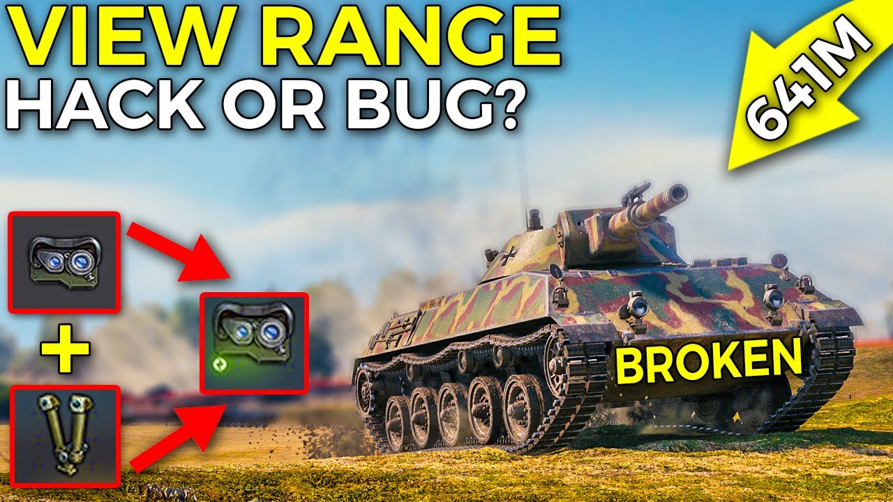 640m+ View Range Hack, Bug or ...? | World of Tanks Rheinmetall Panzerwagen Update 1.10