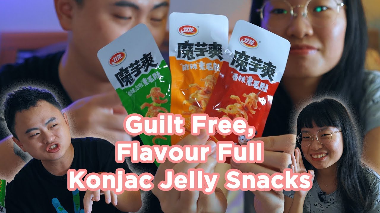 The Best Guilt Free Savoury Snack! - Weilong Konjac Jelly Tripes
