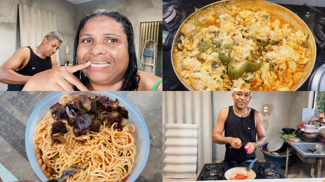 FIM DE TARDE NA ROÇA |  MARIDO NA COZINHA  MOQUECA DE OVO DELÍCIA Clima gostoso
