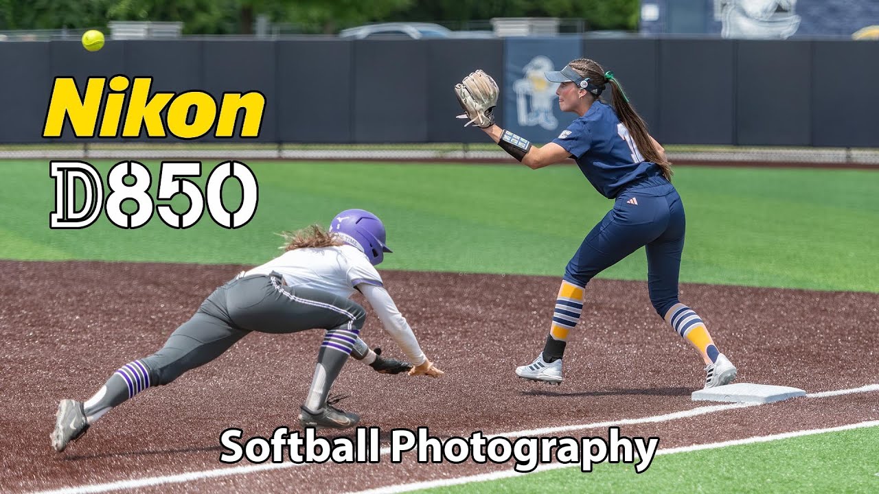 Nikon D850 College Softball Photography 70-200 f/2.8 #dslrsarenotdead