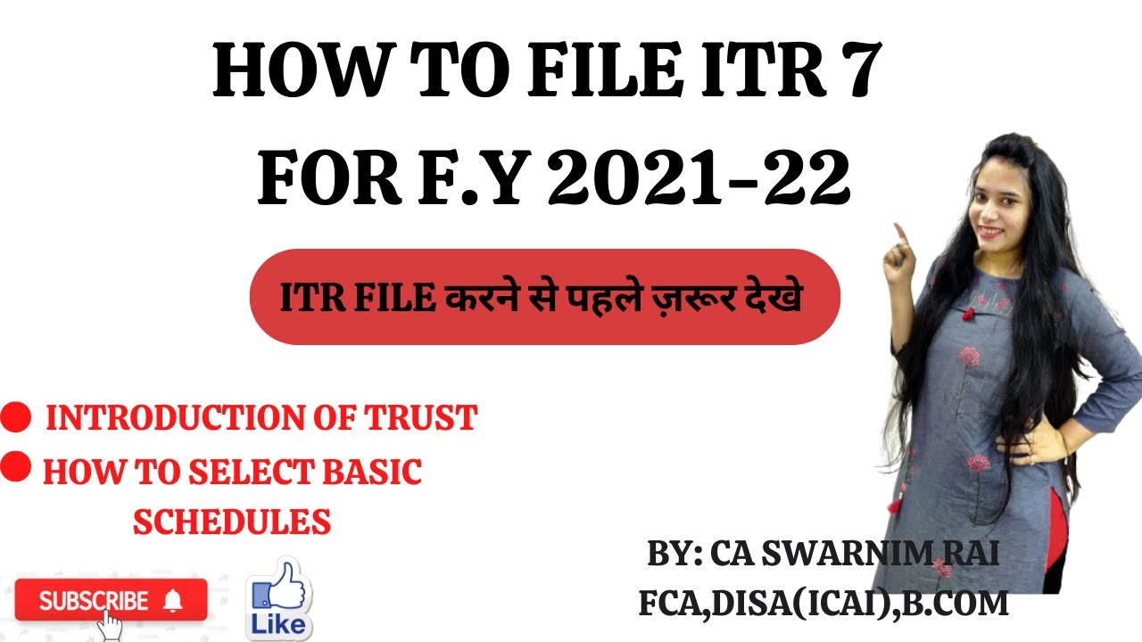 Part 1 - Filing of ITR 7 for FY 2021-22 - What is section 11 of Income tax act?