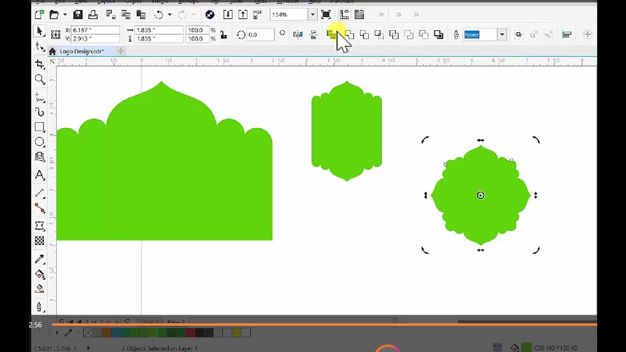 Shapes Design in CorelDraw, Islamic Shape Design