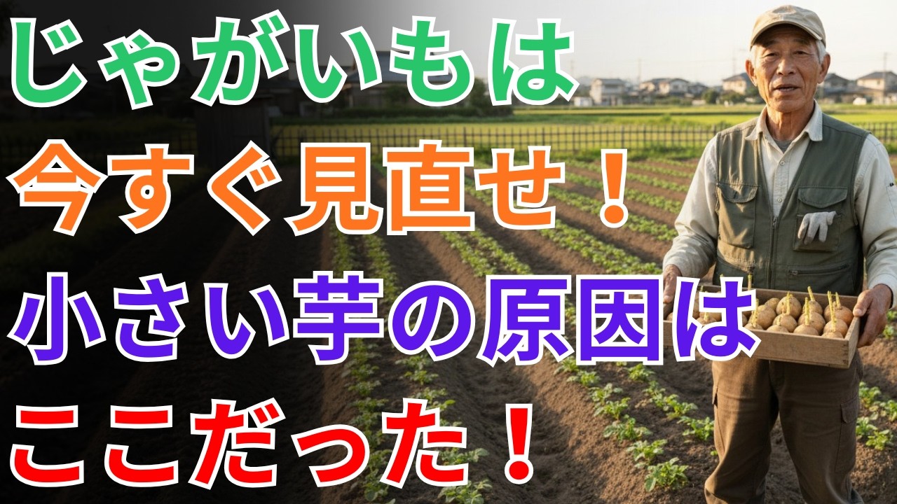 【知らないと大失敗確定！】ジャガイモを巨大化させる「3つの絶対法則」。芽出し・品種・肥料の罠を回避せよ：今すぐ準備を開始して！