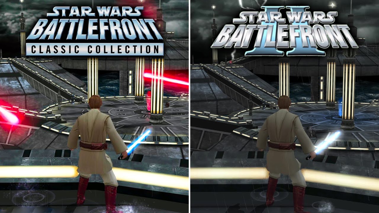 STAR WARS BATTLEFRONT CLASSIC COLLECTION vs BATTLEFRONT 2 GRAPHICS COMPARISON 4K HDR 10