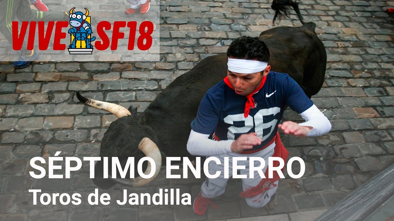Séptimo encierro de San Fermín 2018 | Toros de Jandilla | Vive San Fermín