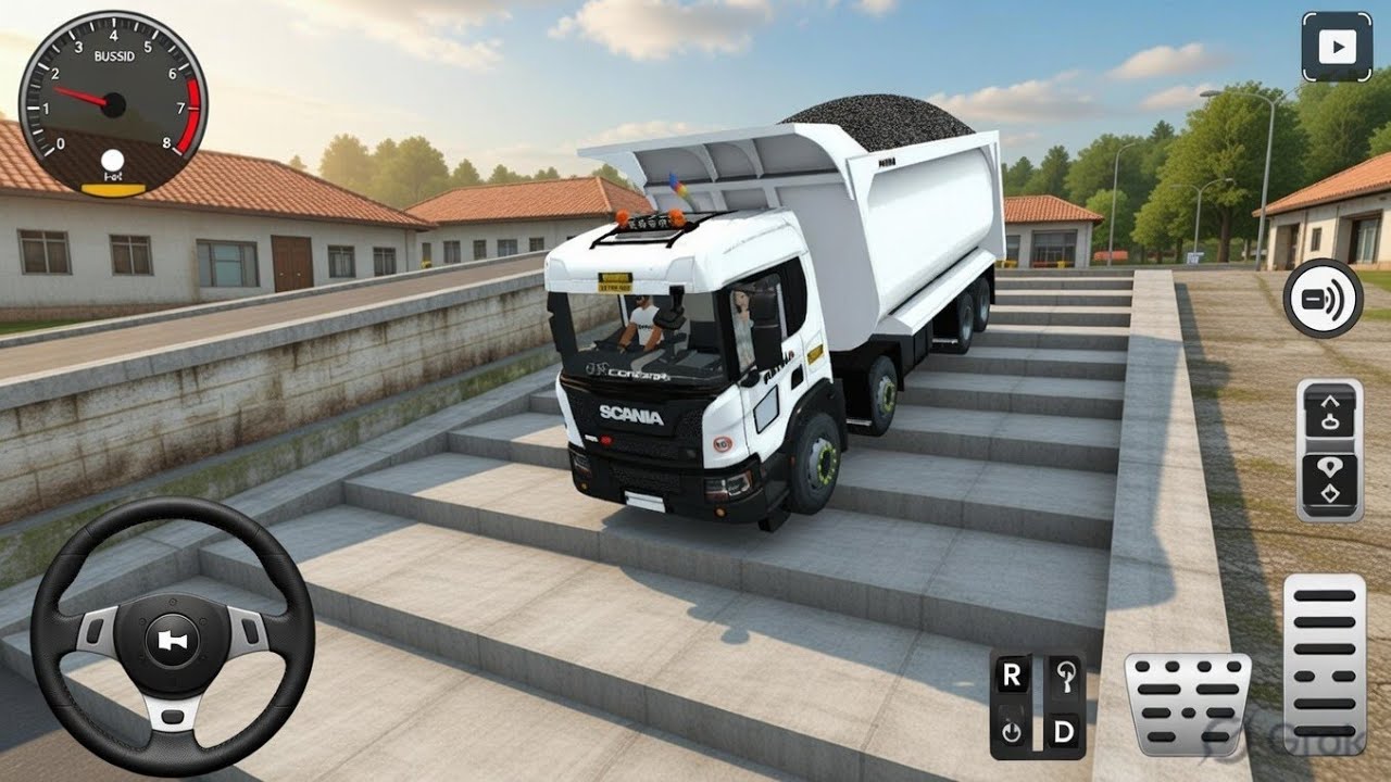 Scania XT Dump Truck vs Impossible Stairs Challenge 😱🚚 | Bus Simulator Indonesia Gameplay 