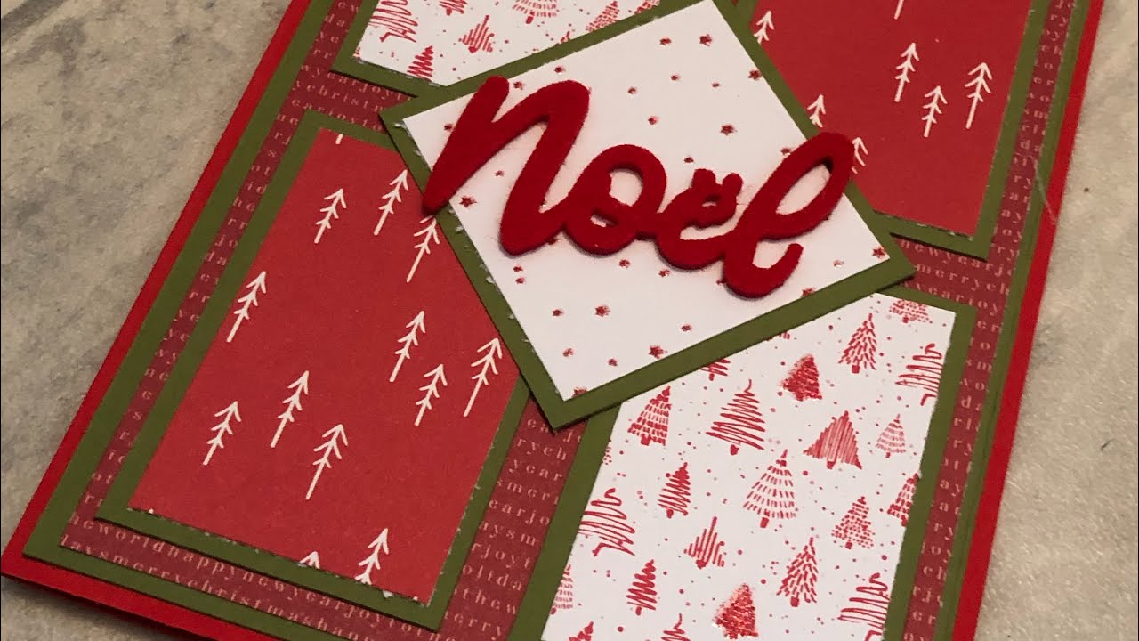 tuto carte noel avec chute de papier facile et rapide / 100% action