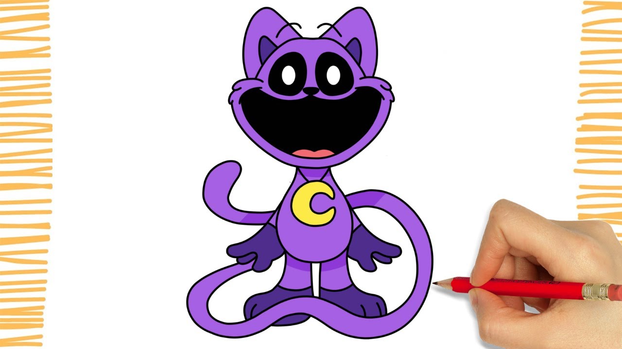 Como Desenhar o CATNAP  I Poppy Playtime
