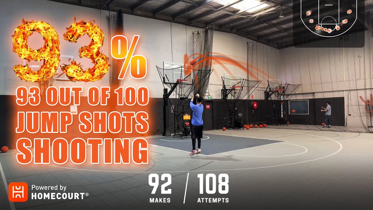 Mastering Basketball Jump Shots 93/110 with @HomeCourtAi App 🏀 🔥