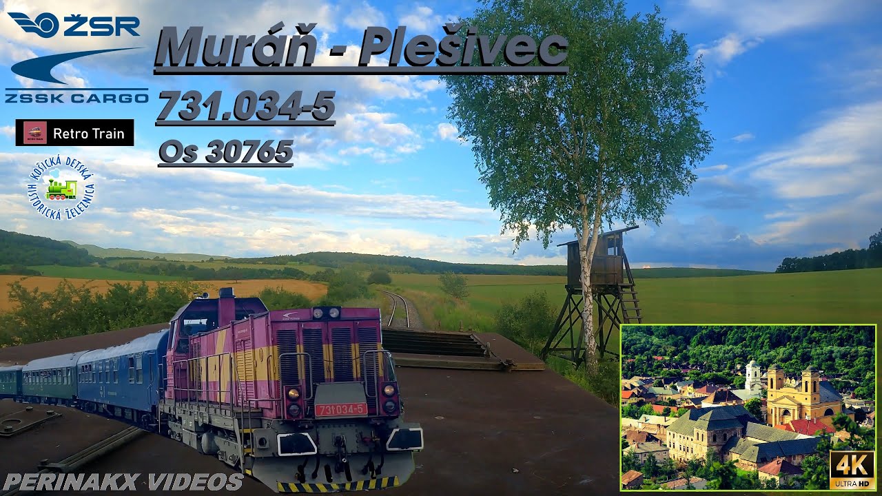 4K Cabview ► Muráň – Plešivec / ŽSR 165 / Os 30765 /  731.034 ► Kedysi tu jazdili vlaky každý deň