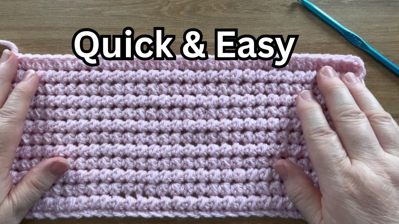 Learn the Knotted Half Double Crochet | Quick One Row Repeat!