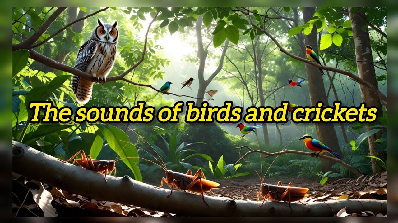The sounds of birds and crickets / sound nature / meditate / เสียงธรรมชาติ / กล่อมนอน / ฝึกสมาธิ