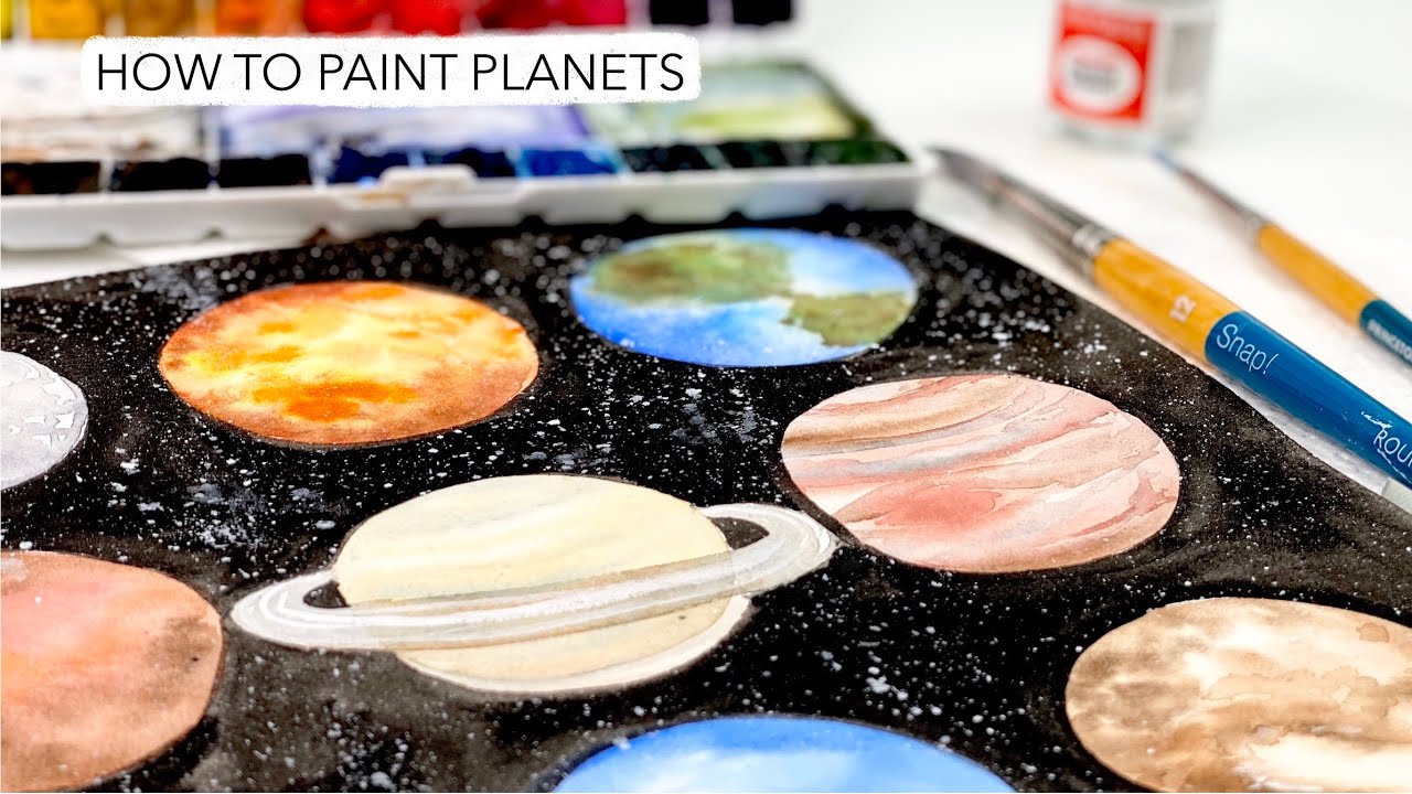 How To Paint Watercolour Planets