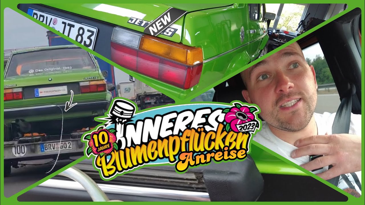 Inneres Blumenpflücken 2023 by Sourkrauts |  Anreise | Jetta Schlüssel vergessen!