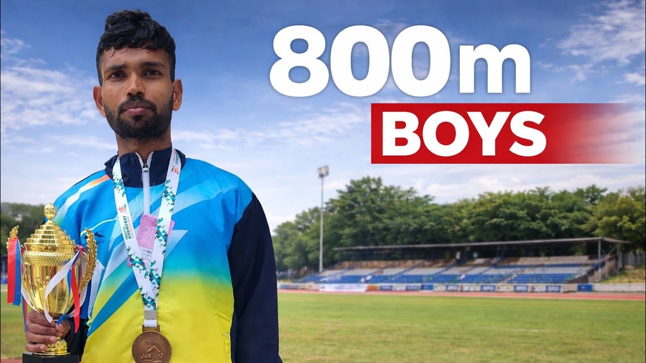 800 Meter Boys Race800 m Boys Running Championship800 m Boys Track Event