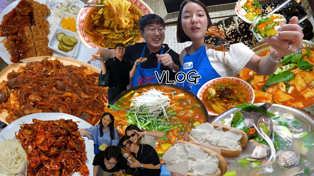 [가맥집편] 부부동반👯‍♀️가맥집 안주 부시기🔥(with 부산슈퍼) 먹방브이로그 (야채곱창,양배추전,중국냉면,김밥,파스타,생크림빵,볼링,탕후루,라면) MUKBANG VLOG