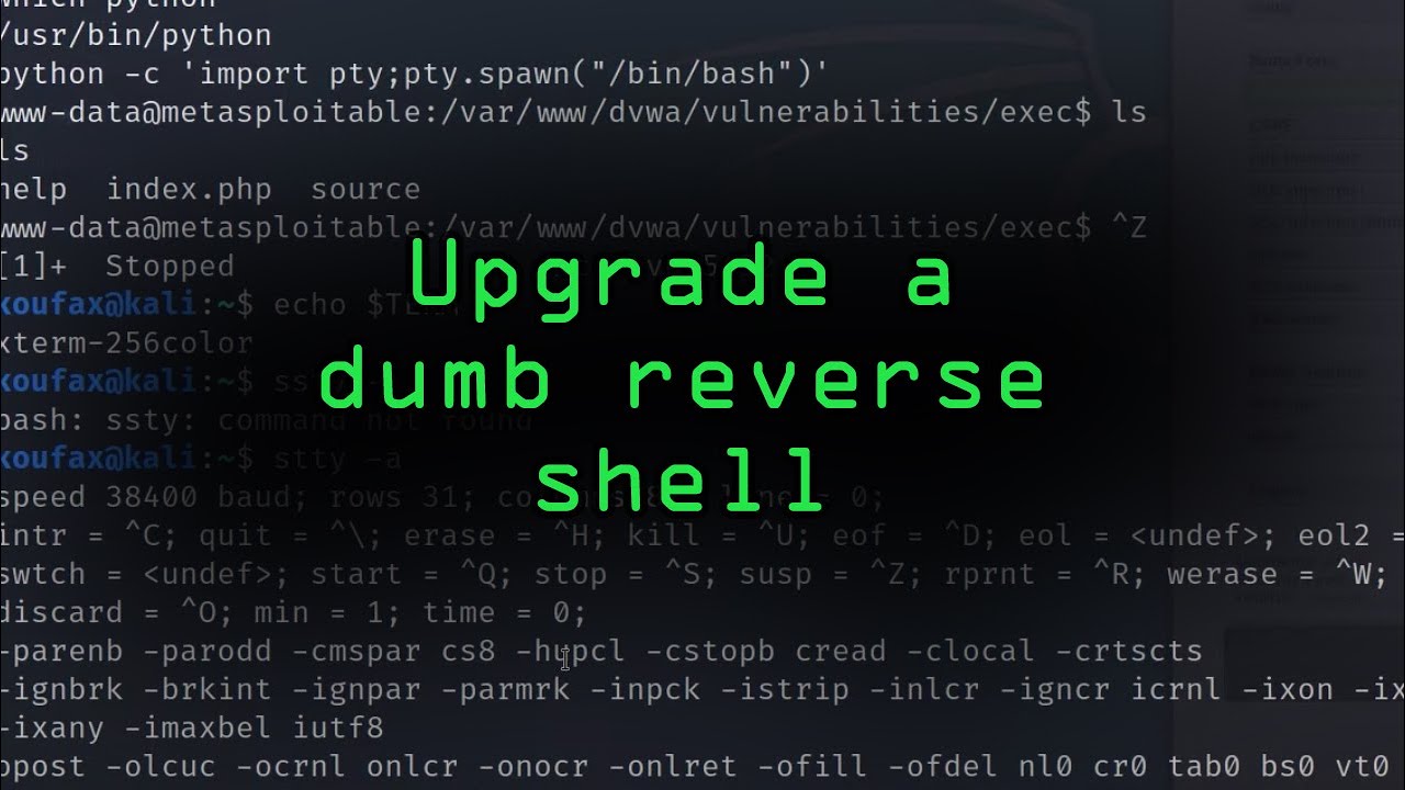 Upgrade a Dumb Reverse Shell into a Fully Functional Terminal [Tutorial]