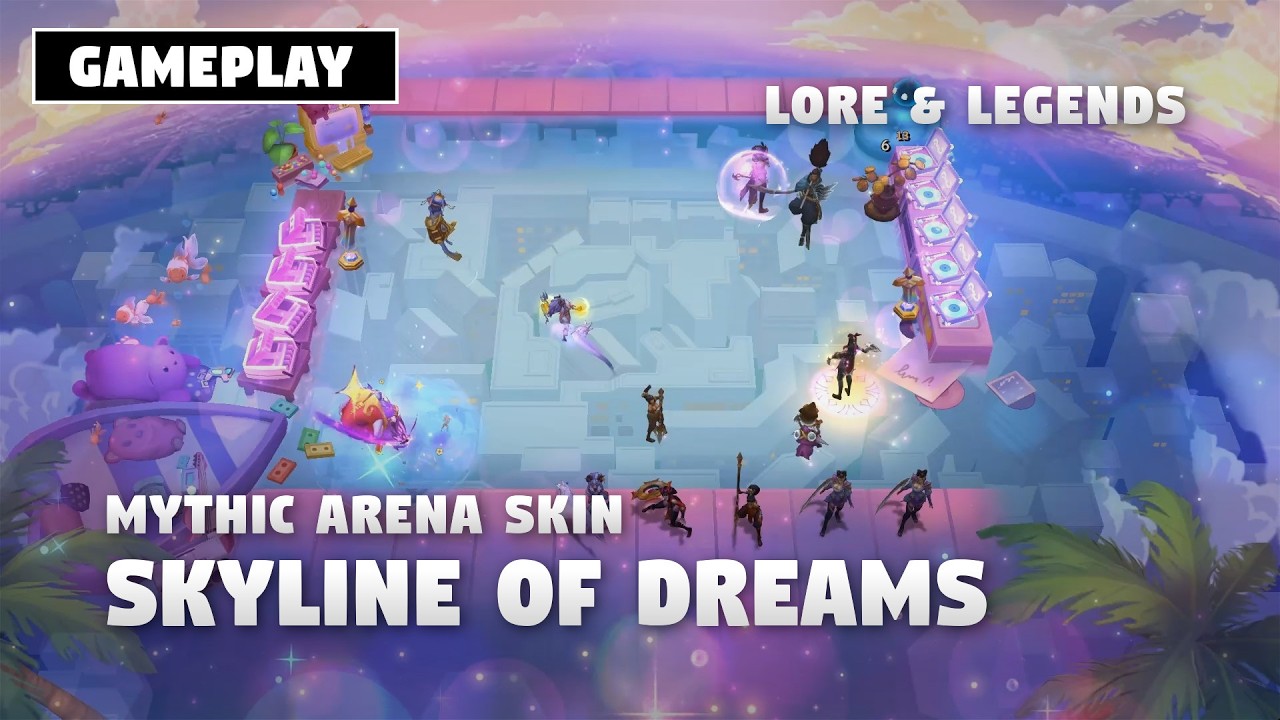 SKYLINE OF DREAMS (GAMEPLAY) - MYTHIC ARENA SKIN | TFT SET 16