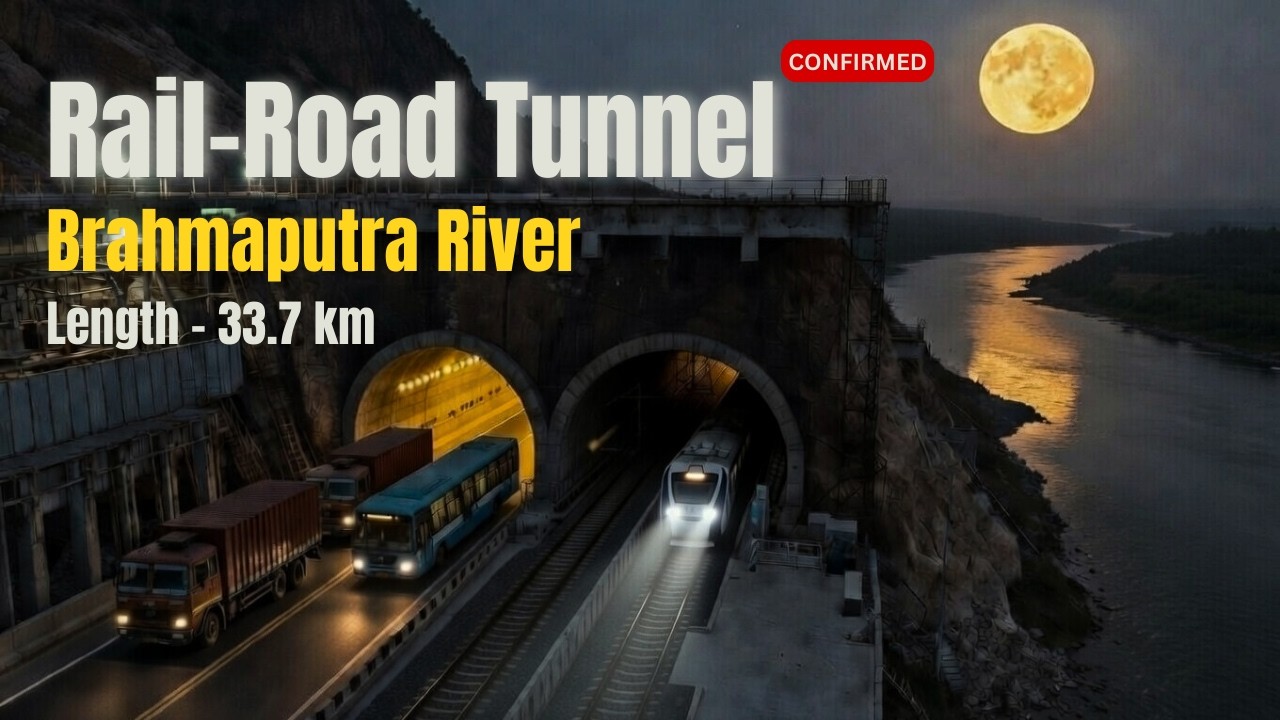 Historic Approval : India's First Underwater Tunnel Beneath Brahmaputra 🔥