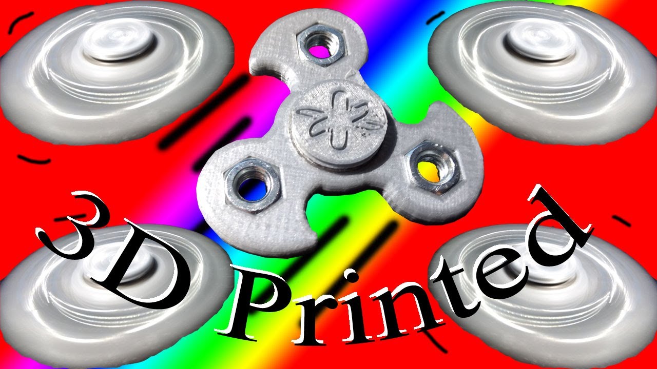 Custom 3D printed Fidget Spinner +Download