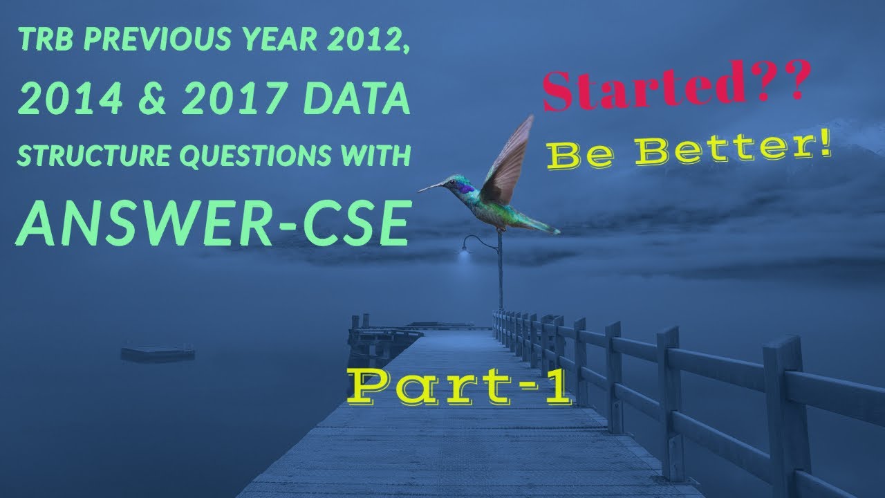 Data Structure Important MCQ, CSE, TRB Poly previous year questions with answer.