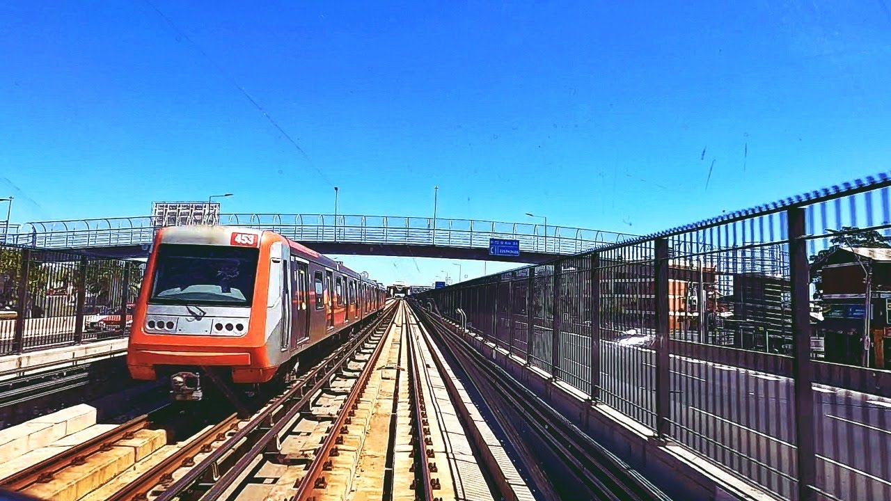 [Cab Ride] Viaje en cabina de tren / Vicuña Mackenna - La Cisterna (Metro de Santiago Línea 4A).