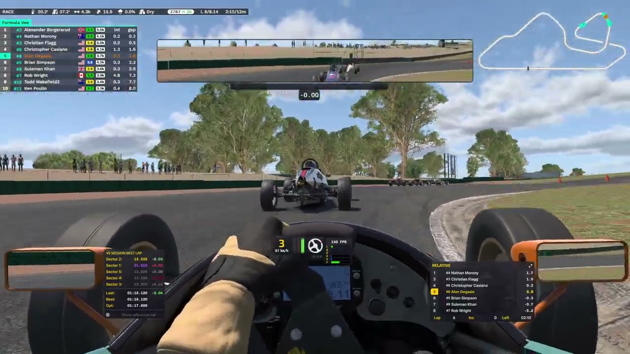iRacing™ Formula Vee at Oran Park - FULL RACE