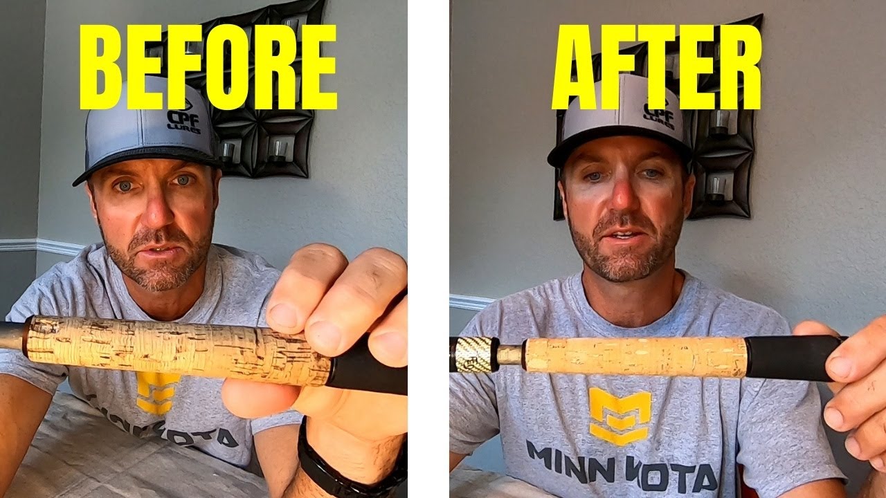 How to RESTORE Your CORK HANDLE Fishing Rod | Make it Look NEW!