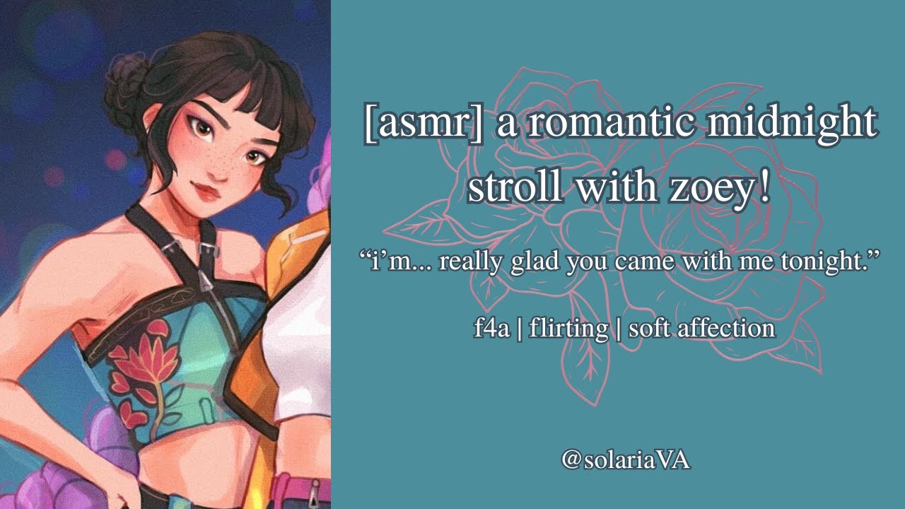 [ASMR] A Romantic Midnight Stroll With Zoey [K-Pop Demon Hunters] [Zoey x Listener] [F4A]