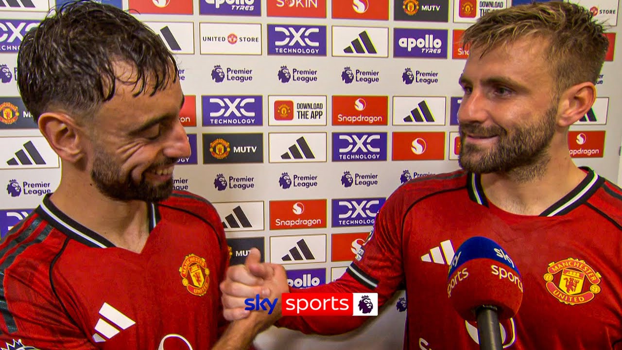Bruno Fernandes & Luke Shaw react to Man Utd 2-1 Chelsea | 