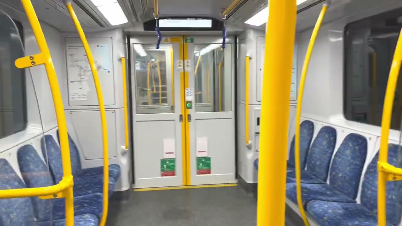 Sydney Trains - B set Waratah Series 2 new internal digital indicator screens.