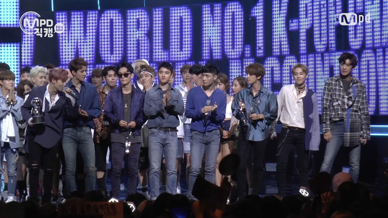 [MPD직캠] 엑소 1위 직캠 EXO 라우더 Louder (로또 Lotto) No.1 Encore full ver. MNET MCOUNTDOWN @엠카운트다운_160825