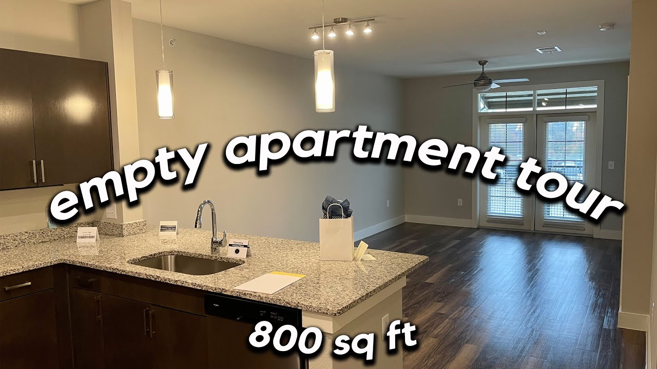Empty Apartment Tour ✰ 800 sq foot 1 bedroom in Dallas, Texas suburb