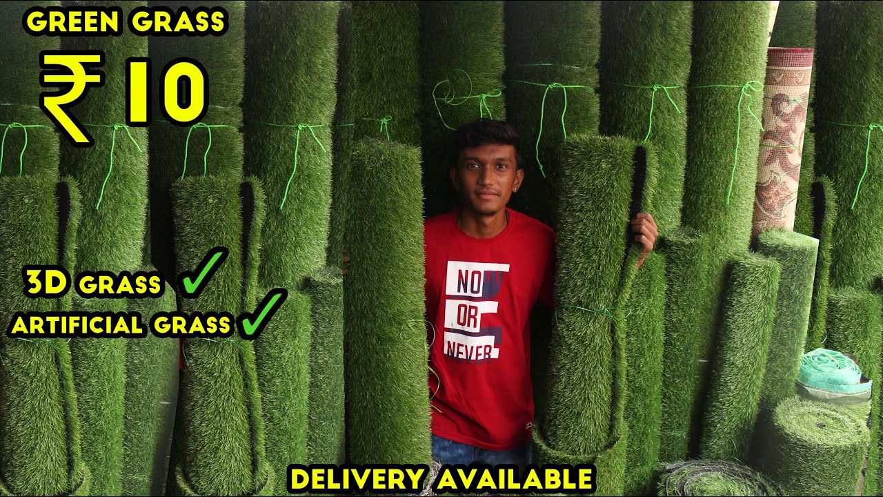 Artificial Green Grass Rs10 sqf PVC Flooring Foot Mat Green Grass Mat Cheapest Green Grass Wholesale